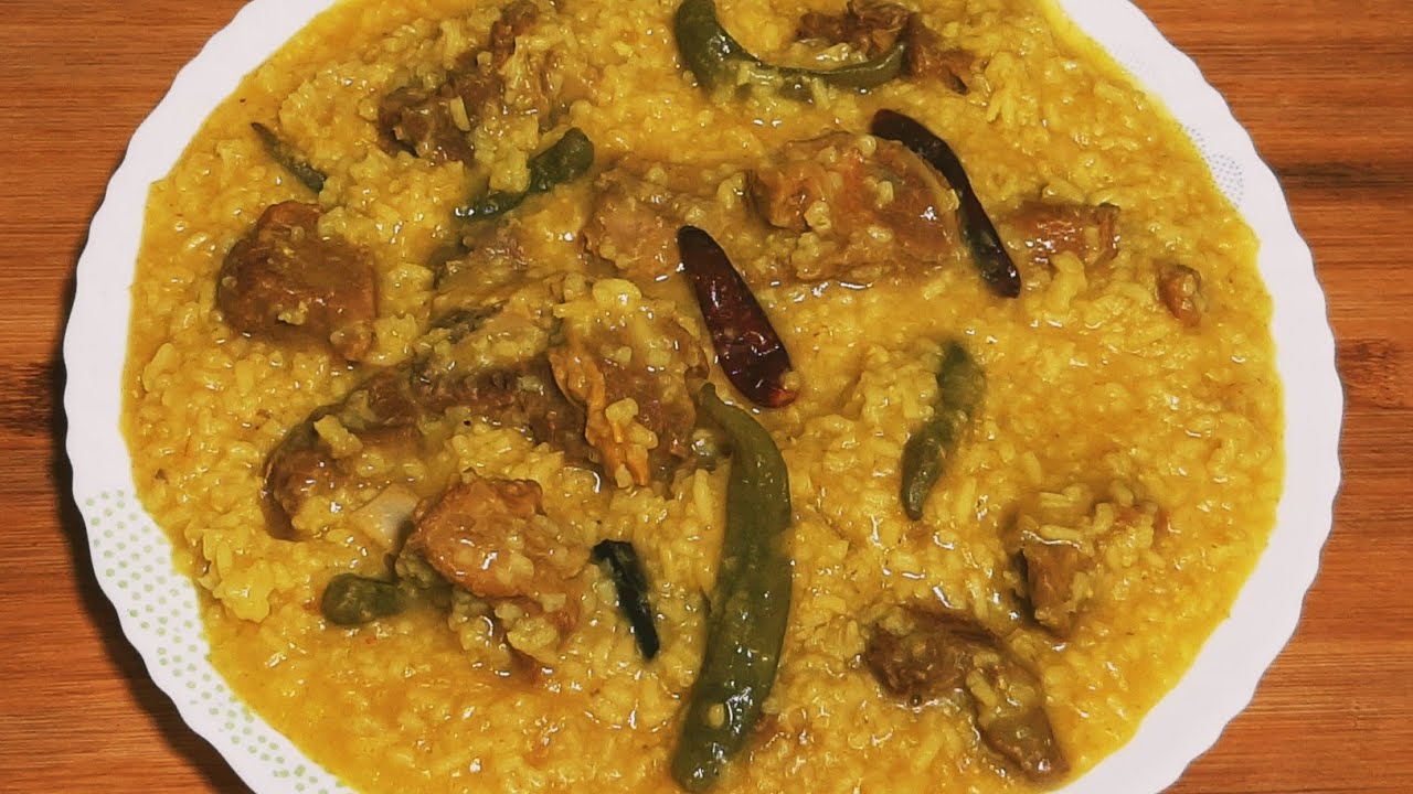 সবজি খিচুড়ি (গরুর মাংস দিয়ে লেটকা খিচুড়ি)